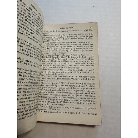 Trial by Fury, Craig Rice, 1st pocket Ed.#237/1943/PB/Inner Sanctum/ VTG - Picture 7 of 7